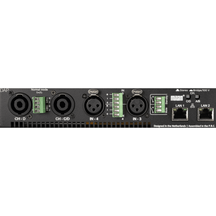 D4251 DAP MI-4.600 Amplificatore da installazione a 4 canali con DSP e Milan (4x 600 W) KaotikaStore