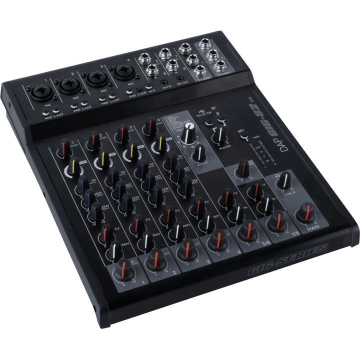 D2402 DAP GIG-82 V2 Mixer analogico a 8 canali con FX KaotikaStore