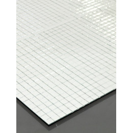 Foglio adesivo specchi dimensione 20x20cm decorazione specchietti 10x10mm per discoteca bancone piano bar KaotikaStore