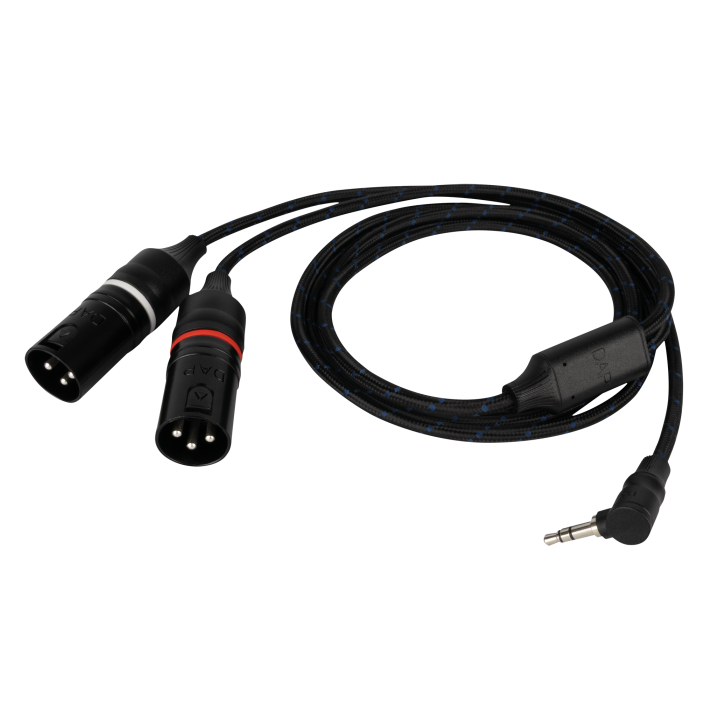 FL11775 DAP FL117 - Male Stereo 90° Mini-Jack to 2 Galvanically Isolated XLR/M 3P