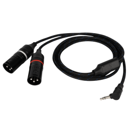 FL117150 DAP FL117 - Male Stereo 90° Mini-Jack to 2 Galvanically Isolated XLR/M 3P