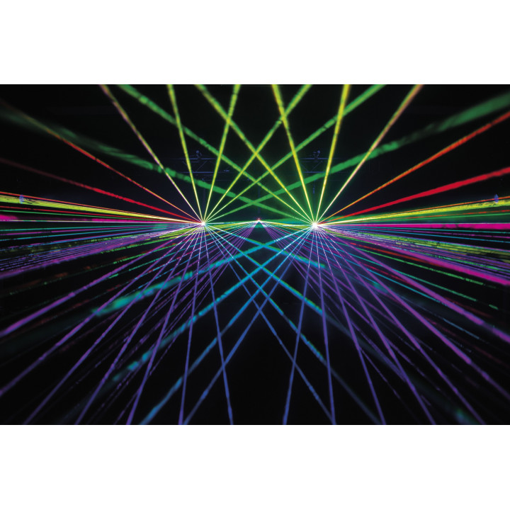 51365 Showtec Solaris 11.0 Laser RGB Laser a colori 11.000 mW controllo Pangolin FB4 ILDA Art-Net luci spettacoli KaotikaStore