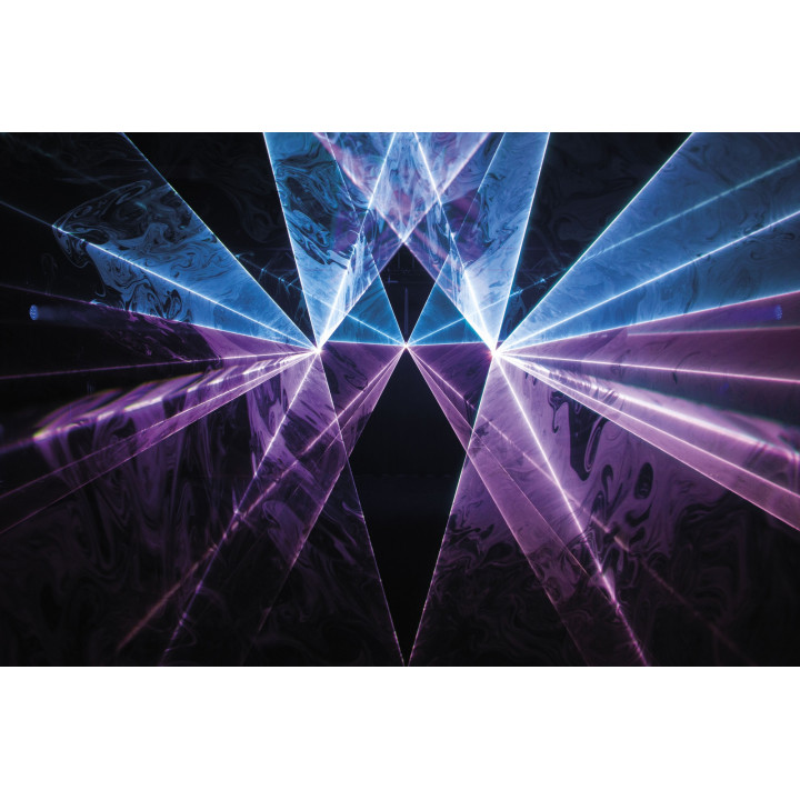 51365 Showtec Solaris 11.0 Laser RGB Laser a colori 11.000 mW controllo Pangolin FB4 ILDA Art-Net luci spettacoli KaotikaStore