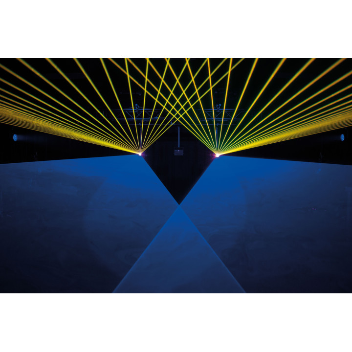51365 Showtec Solaris 11.0 Laser RGB Laser a colori 11.000 mW controllo Pangolin FB4 ILDA Art-Net luci spettacoli KaotikaStore