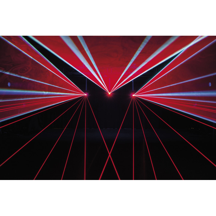51365 Showtec Solaris 11.0 Laser RGB Laser a colori 11.000 mW controllo Pangolin FB4 ILDA Art-Net luci spettacoli KaotikaStore