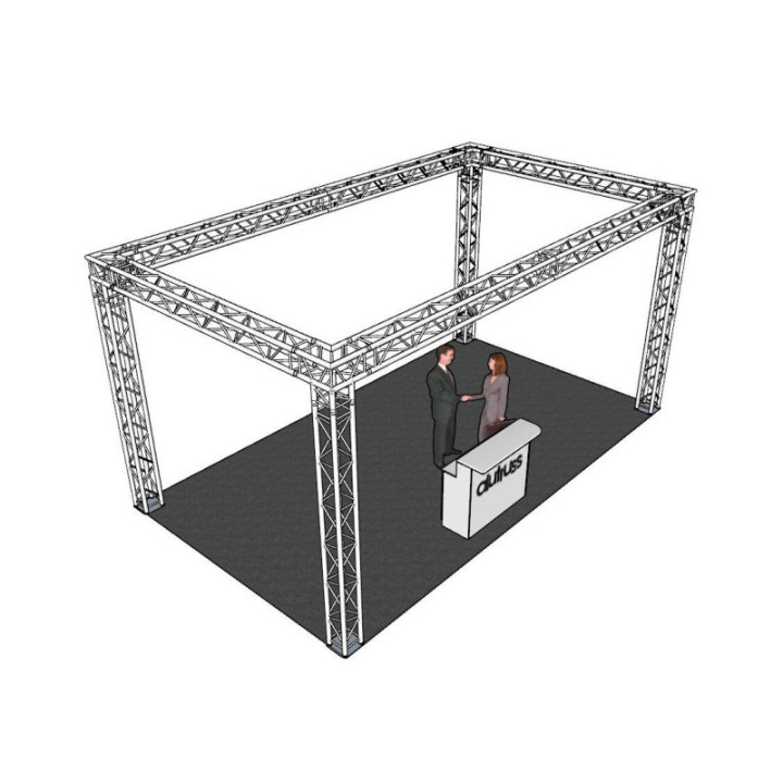 ALUTRUSS Set traverse QUADLOCK 6082 rettangolo 7x4x3
