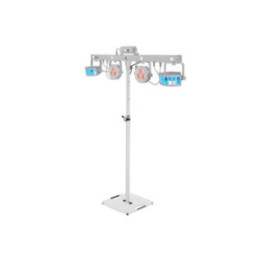 EUROLITE Set LED KLS Laser Bar set di luci FX bianco + supporto alto per cassa bianco BPS-2 - KaotikaStore - 4026397703672
