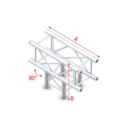 GQ30017HD MILOS Pro-30 Square G Truss T-Cross 3-way G (Global & Euro Ø 29