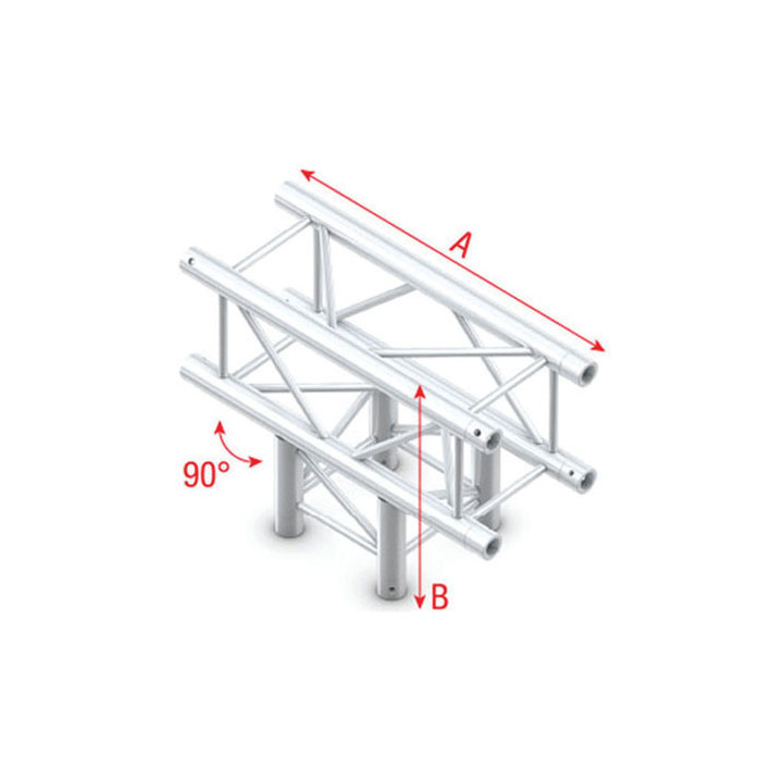 GQ30017HD MILOS Pro-30 Square G Truss T-Cross 3-way G (Global & Euro Ø 29