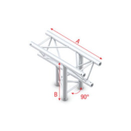 GT30023 MILOS Pro-30 Triangle G Truss - T-Cross up/down - 3-way - 74 cm G (Global & Euro Ø 29