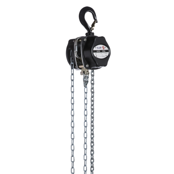 70224 ELLER PH2 Manual Chain Hoist 250 kg Lifting height 8 m - No overload protection KaotikaStore 8717748435392