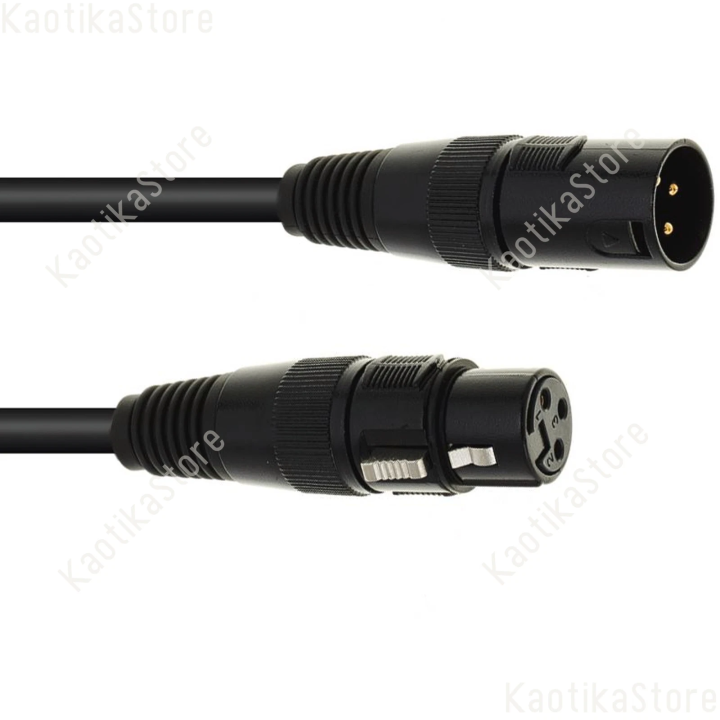 Eurolite cavo XLR 3 poli varie misure segnale DMX adatto protocollo USITT DMX-512/1990/-A XLR/M 3 p - XLR/F 3 p.