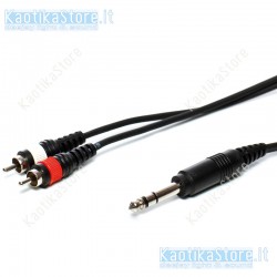 Sirus Pro cavo 3 metri con 1 x Jack 6.3mm stereo / 2 x RCA 3 metri