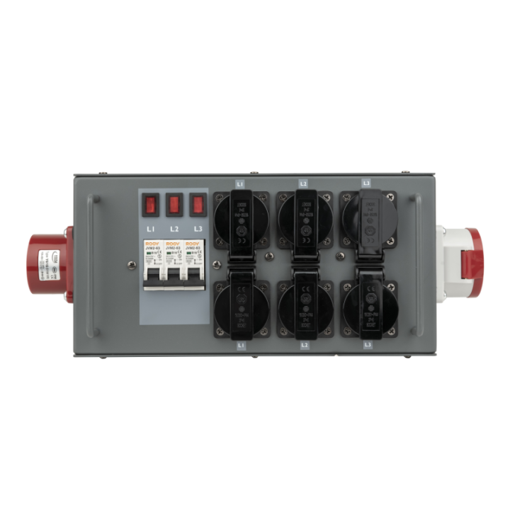 91133 SHOWGEAR Powersplit 16 CEE 16 A Distributore di potenza con fusibile KaotikaStore 8717748320551