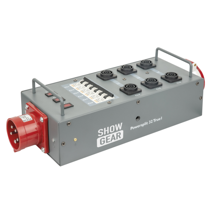 91136 SHOWGEAR Power Split 32 True CEE 32 A Powersplit con fusibile - CEE a ProPower True1 KaotikaStore 8717748492500
