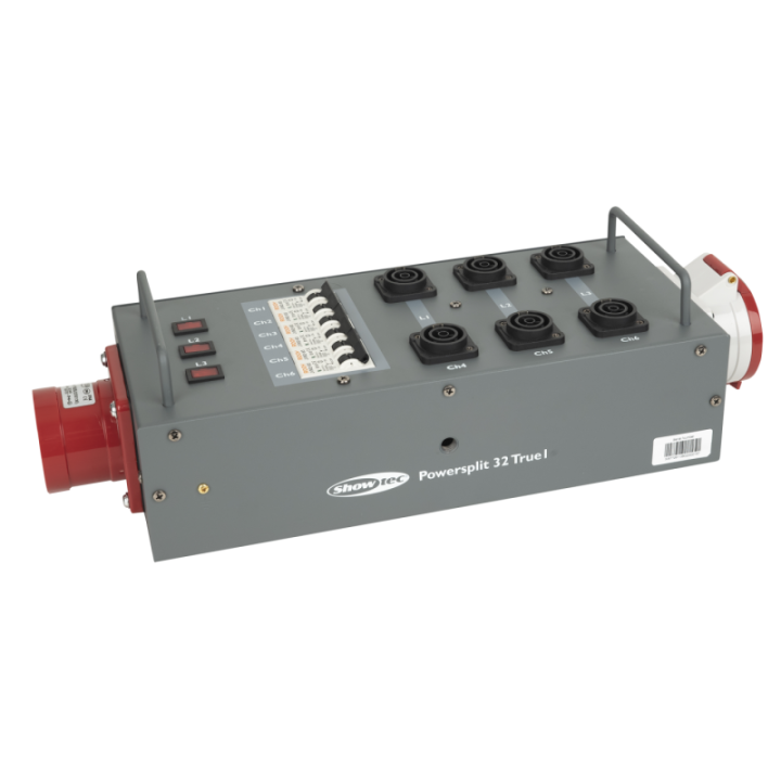 91136 SHOWGEAR Power Split 32 True CEE 32 A Powersplit con fusibile - CEE a ProPower True1 KaotikaStore 8717748492500