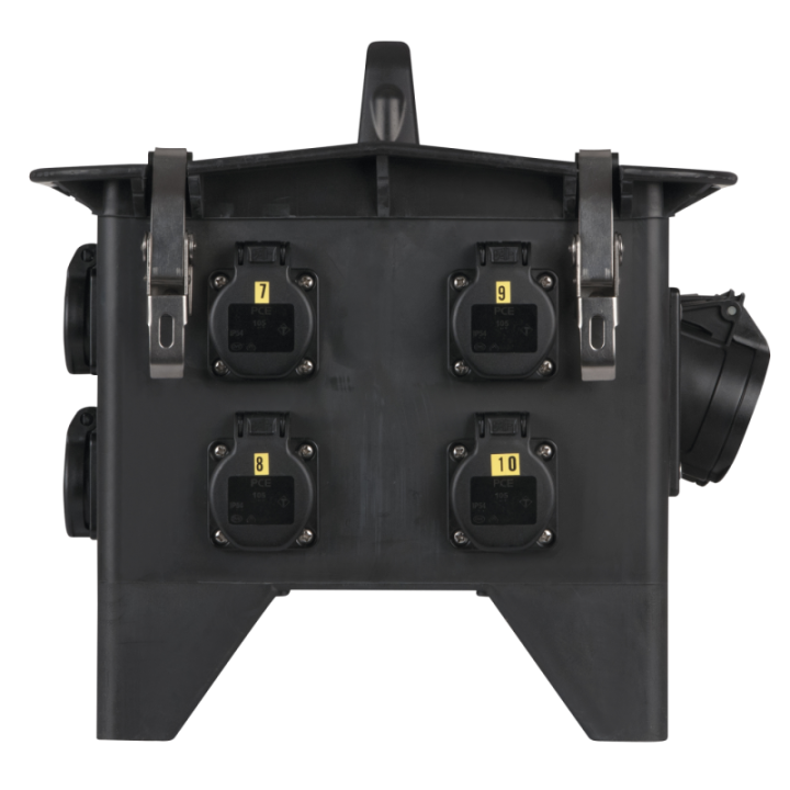 91202 PCE MPD-832CEE Power Splitter CEE 32 A 8x Schuko - 2x CEE 16 A 5P KaotikaStore 8717748381385