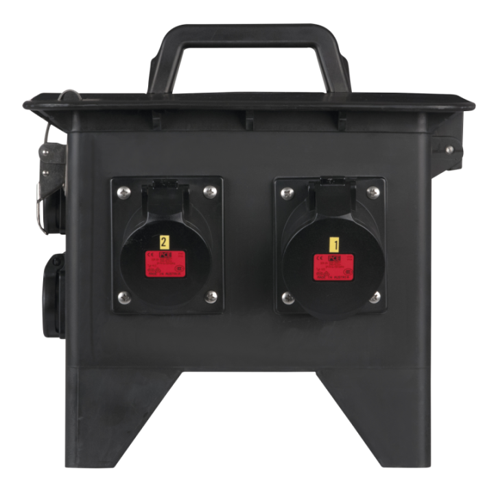 91202 PCE MPD-832CEE Power Splitter CEE 32 A 8x Schuko - 2x CEE 16 A 5P KaotikaStore 8717748381385
