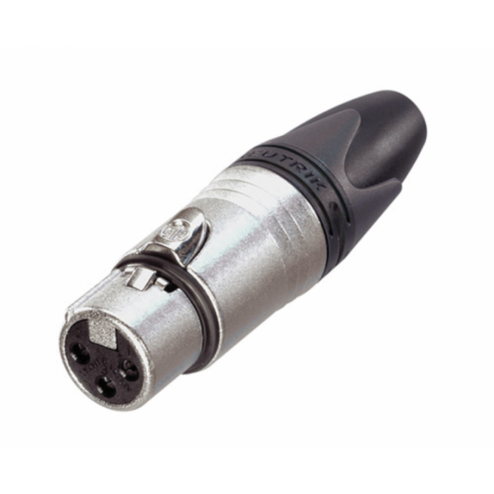 NC3FXX NEUTRIK XLR 3P Connector - female - Neutrik XX Contatti in argento - alloggiamento nichel KaotikaStore 7613187000027