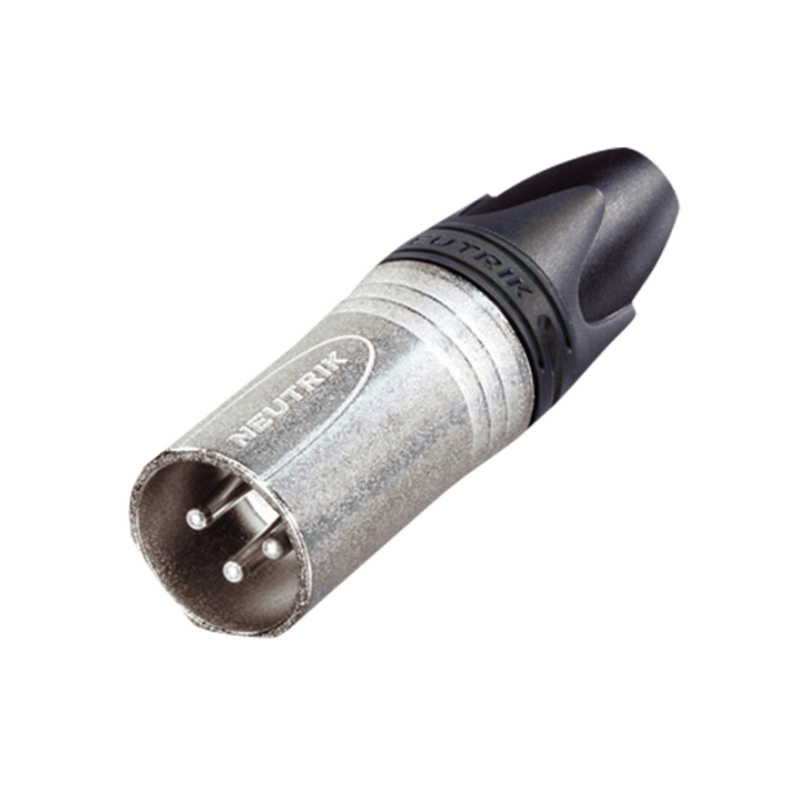 NC3MXX NEUTRIK XLR 3P Connector - male - Neutrik XX Contatti in argento - alloggiamento nichel KaotikaStore 7613187000379
