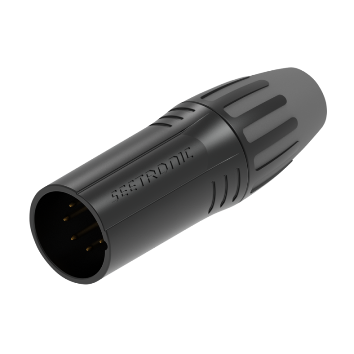 SCMM5BGBK SEETRONIC Connettore XLR a 5 poli - maschio KaotikaStore 8717748634467