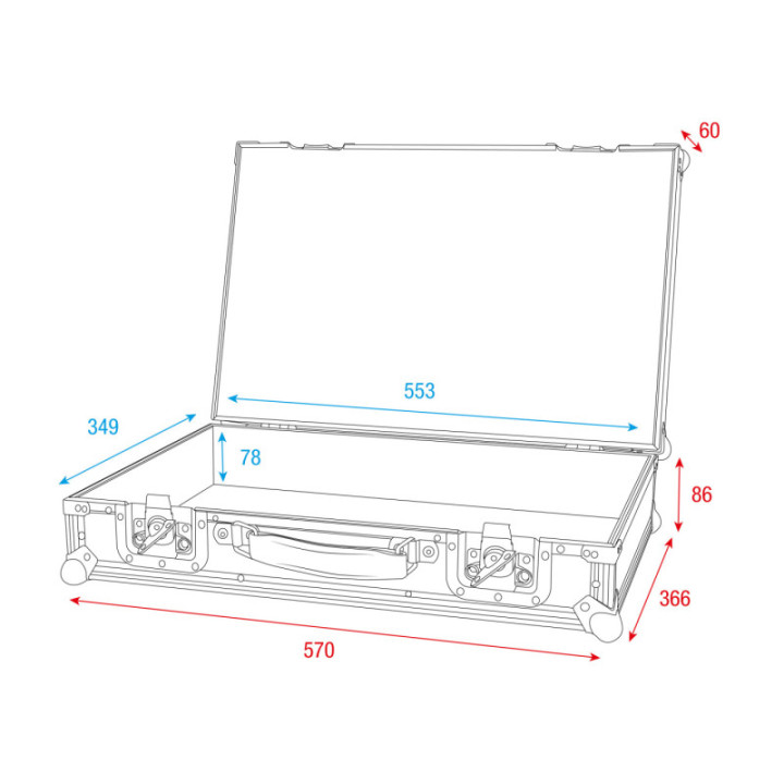E820054 SHOWGEAR Universal Foam Case 2 KaotikaStore 8717748626066