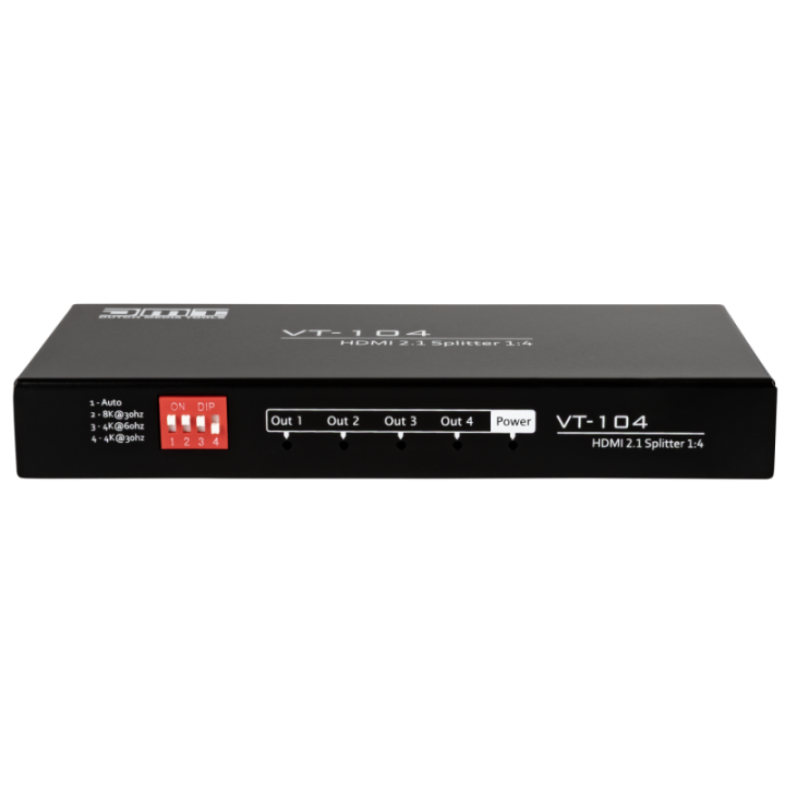 101222 DMT VT104 - Splitter HDMI 2.1 a quattro porte KaotikaStore 8717748622198