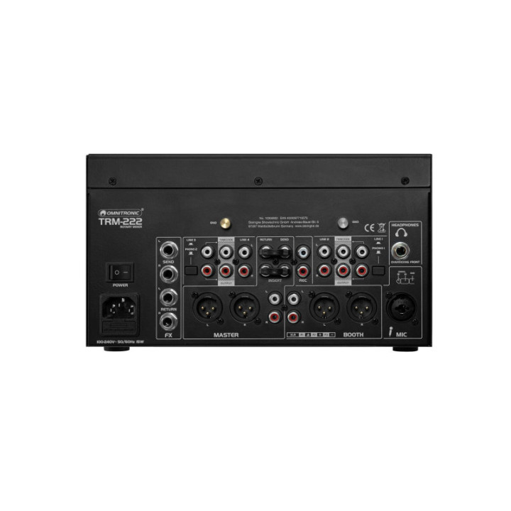 OMNITRONIC TRM-222 Rotary Mixer a 2 canali - KaotikaStore - 4026397716375