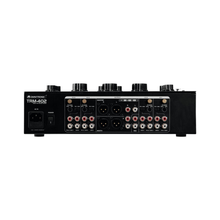 OMNITRONIC TRM-402 Rotary Mixer a 4 canali - KaotikaStore - 4026397659948