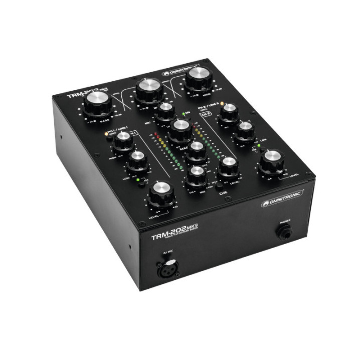 OMNITRONIC TRM-202MK3 Rotary-Mixer a 2 canali - KaotikaStore - 4026397659962
