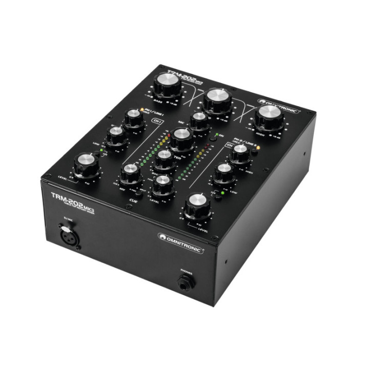 OMNITRONIC TRM-202MK3 Rotary-Mixer a 2 canali - KaotikaStore - 4026397659962