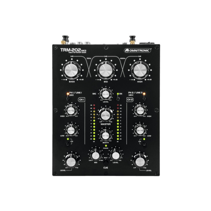 OMNITRONIC TRM-202MK3 Rotary-Mixer a 2 canali - KaotikaStore - 4026397659962