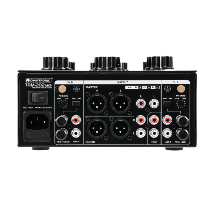 OMNITRONIC TRM-202MK3 Rotary-Mixer a 2 canali - KaotikaStore - 4026397659962
