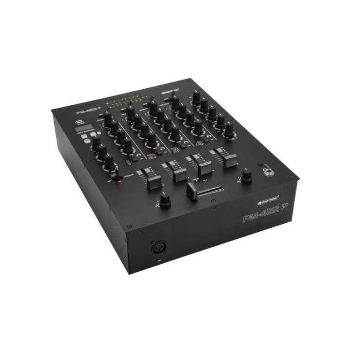 OMNITRONIC PM-422P Mixer per DJ a 4 canali con Bluetooth e lettore USB - KaotikaStore - 4026397653410