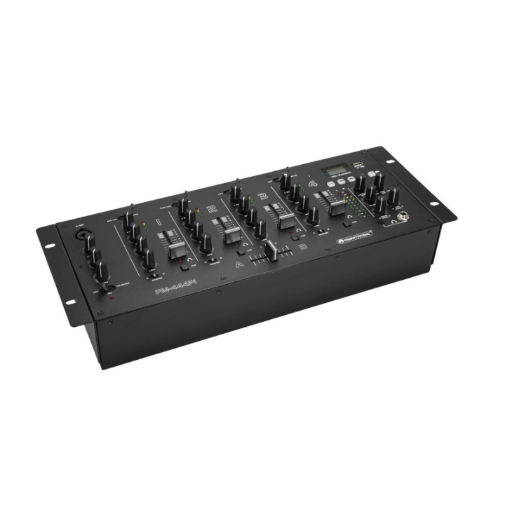 OMNITRONIC PM-444Pi Mixer per DJ a 4 canali con lettore e interfaccia USB - KaotikaStore - 4026397704815