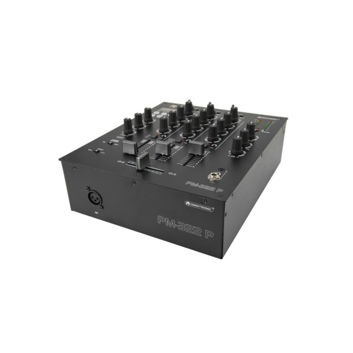 OMNITRONIC PM-322P Mixer per DJ a 3 canali con Bluetooth e lettore USB - KaotikaStore - 4026397653403
