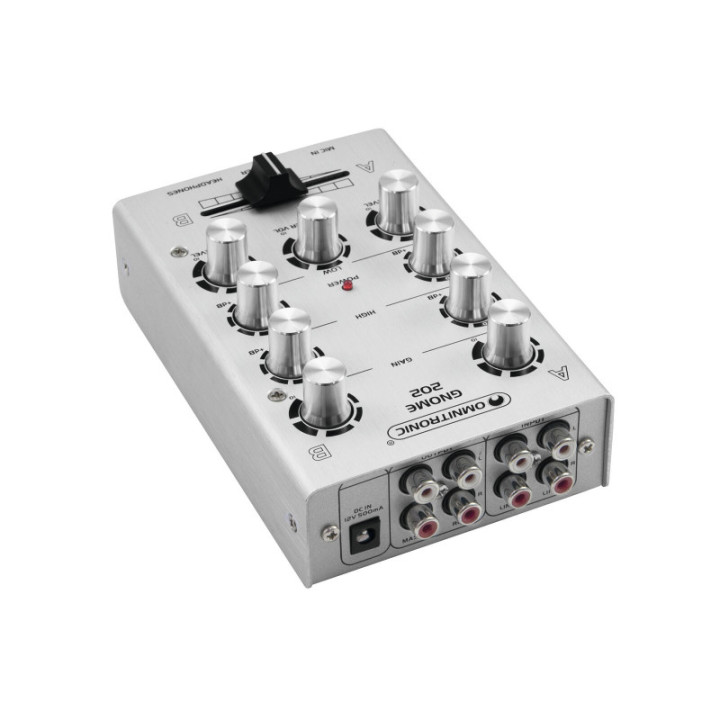 OMNITRONIC GNOME-202 Mini Mixer argento - KaotikaStore - 4026397514100