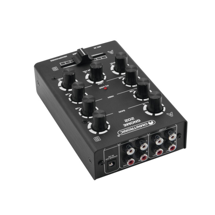 OMNITRONIC GNOME-202 Mini Mixer nero - KaotikaStore - 4026397514094