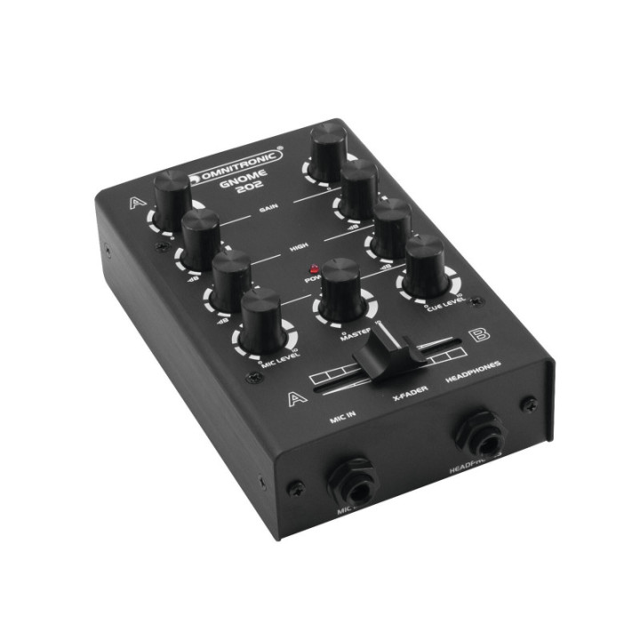 OMNITRONIC GNOME-202 Mini Mixer nero - KaotikaStore - 4026397514094