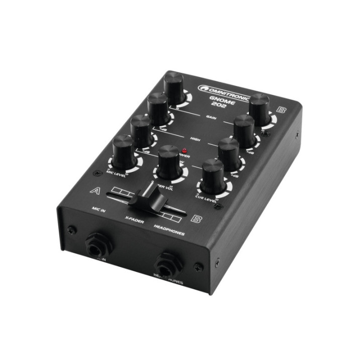 OMNITRONIC GNOME-202 Mini Mixer nero - KaotikaStore - 4026397514094