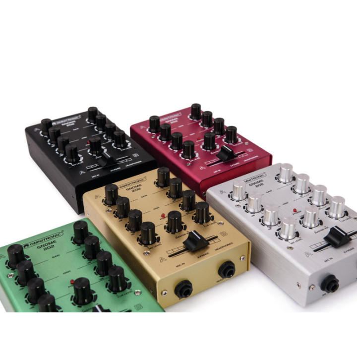 OMNITRONIC GNOME-202 Mini Mixer nero - KaotikaStore - 4026397514094