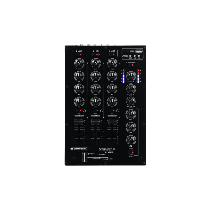 OMNITRONIC PM-311P Mixer per DJ con lettore - KaotikaStore - 4026397696578