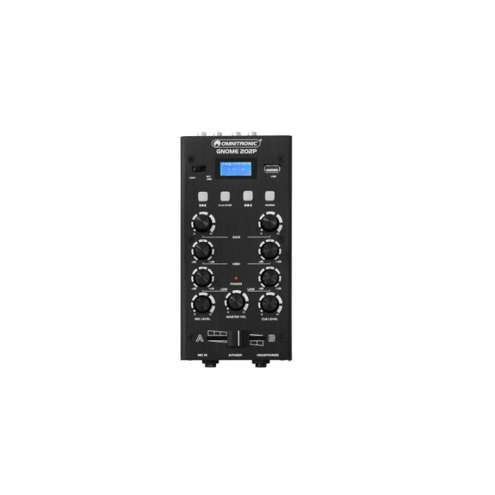 OMNITRONIC GNOME-202P Mini Mixer nero - KaotikaStore - 4026397660661