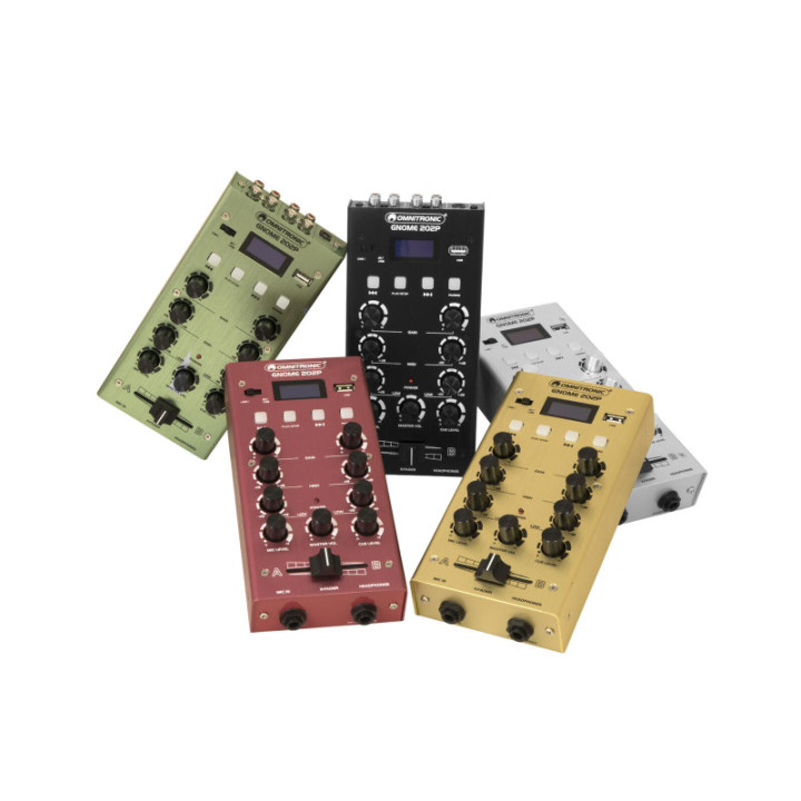 OMNITRONIC GNOME-202P Mini Mixer nero - KaotikaStore - 4026397660661