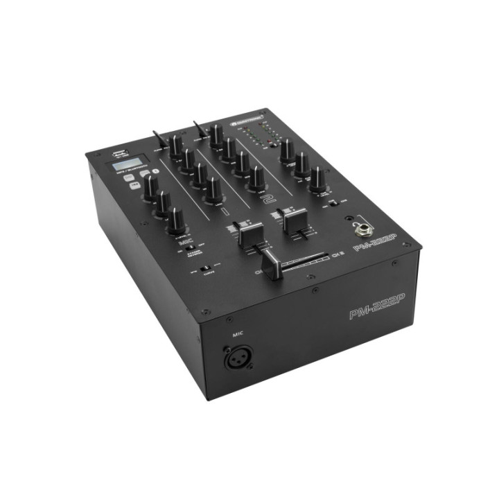 OMNITRONIC PM-222P Mixer per DJ a 2 canali con lettore - KaotikaStore - 4026397704808