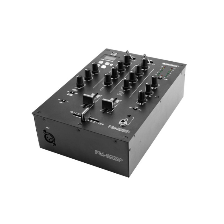 OMNITRONIC PM-222P Mixer per DJ a 2 canali con lettore - KaotikaStore - 4026397704808
