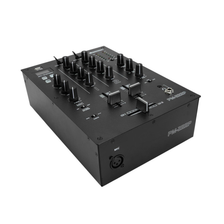 OMNITRONIC PM-222P Mixer per DJ a 2 canali con lettore - KaotikaStore - 4026397704808