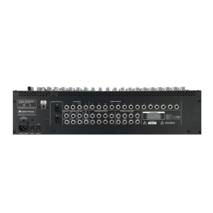 OMNITRONIC LMC-3242FX Console mixer USB - KaotikaStore - 4026397654837