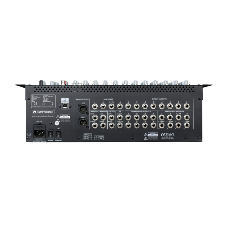 OMNITRONIC LMC-2642FX Console mixer USB - KaotikaStore - 4026397565553