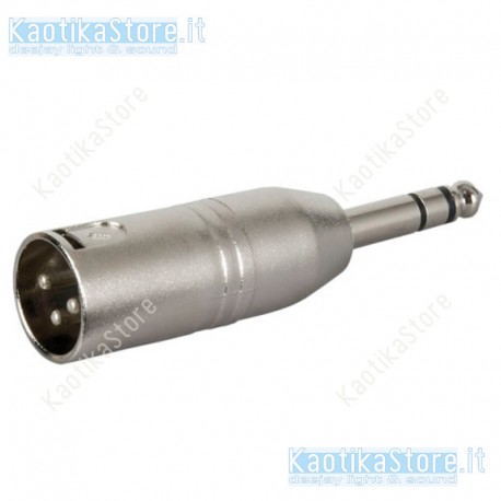 Adapter XLR 3pin m to jack 6,3 stereo